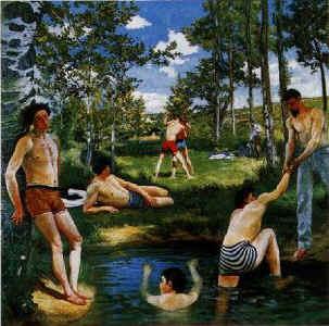 Frederic Bazille Summer Scene oil painting image
